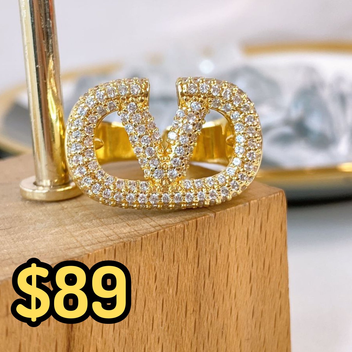Anillo de Oro Laminado Ajustable ACO1647-1