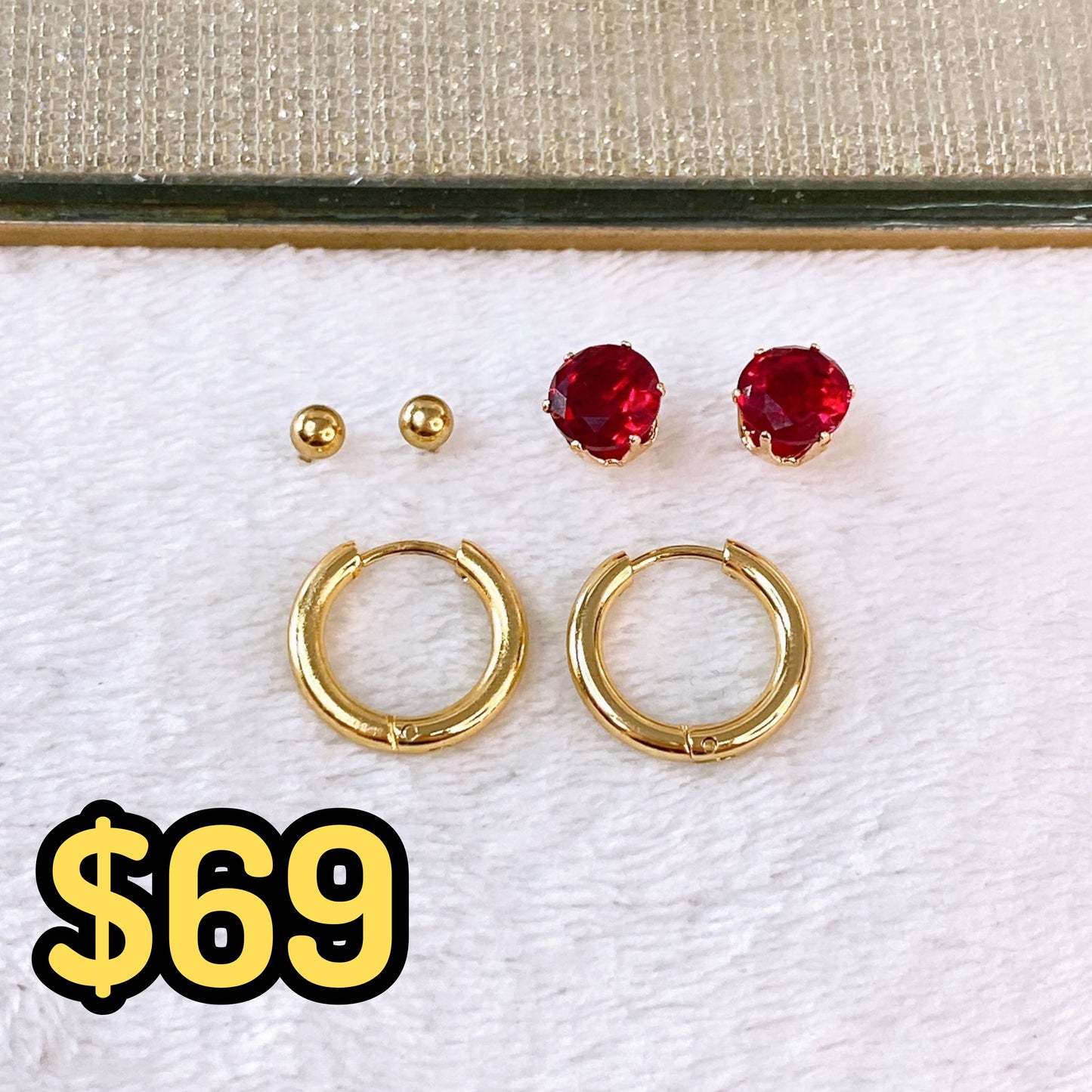 Set de Aretes de Acero Inoxidable AAI2711-6