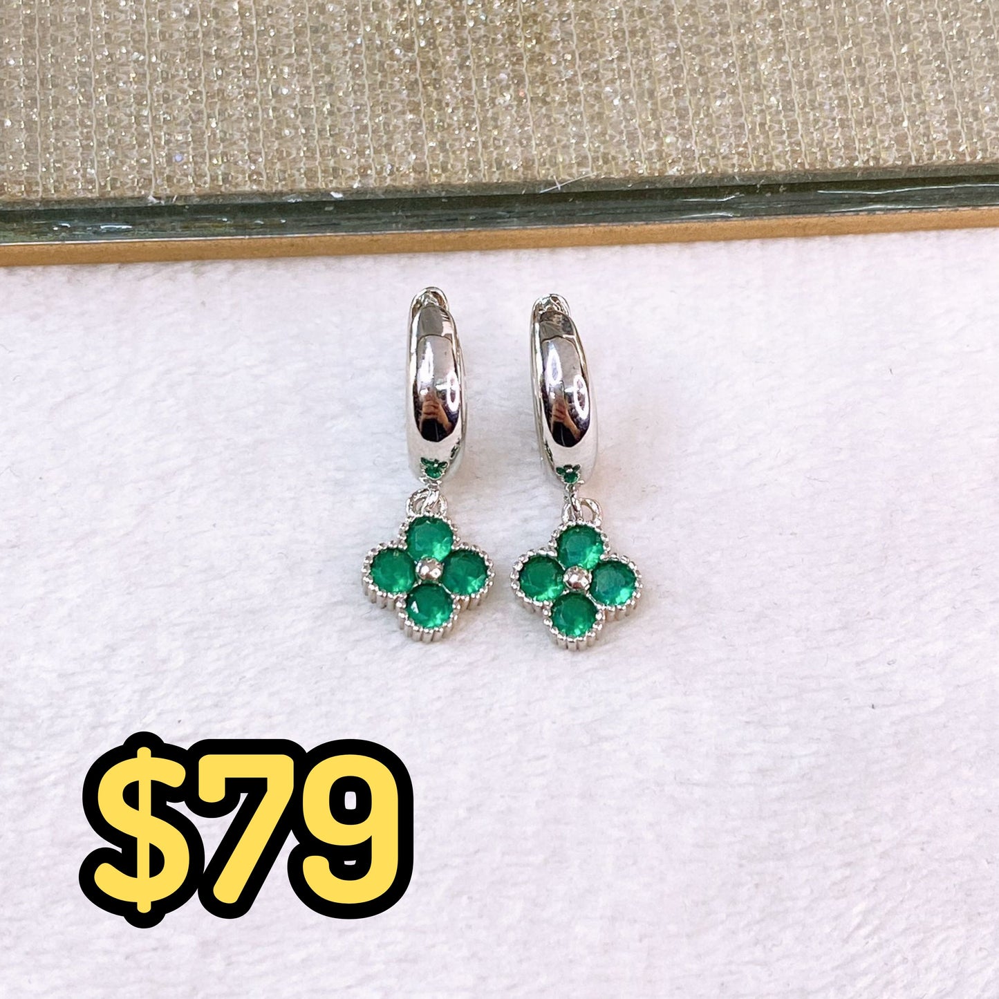 Arete de Chapa de Oro COA2720-2