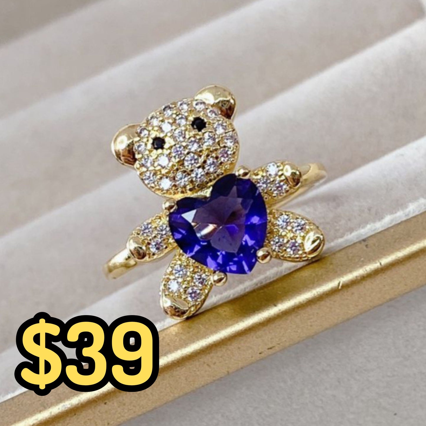 Anillo Chapa de Oro Ajustable ACO1397-5