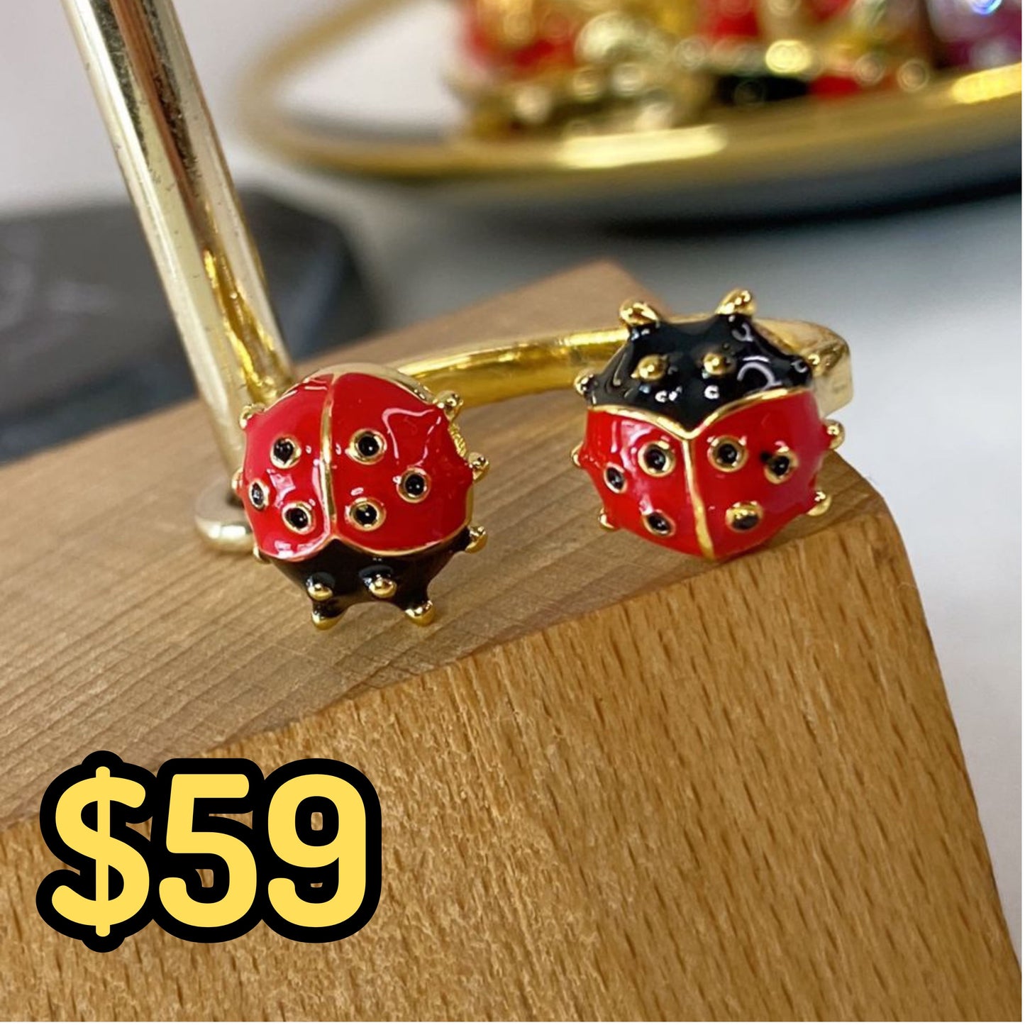 Anillo de Chapa de Oro Ajustable ACO1326-1