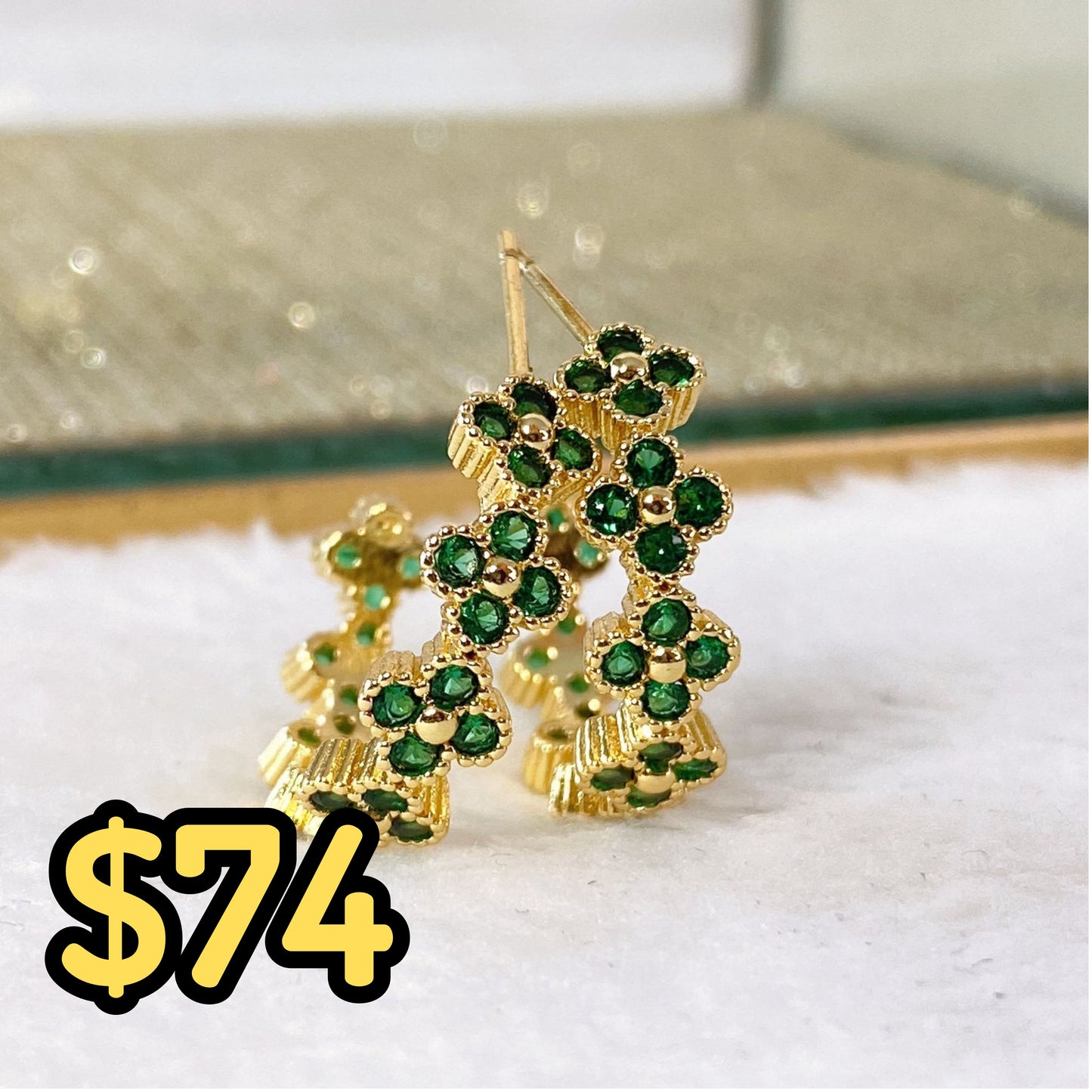 Arete de Chapa de Oro COA1921-1