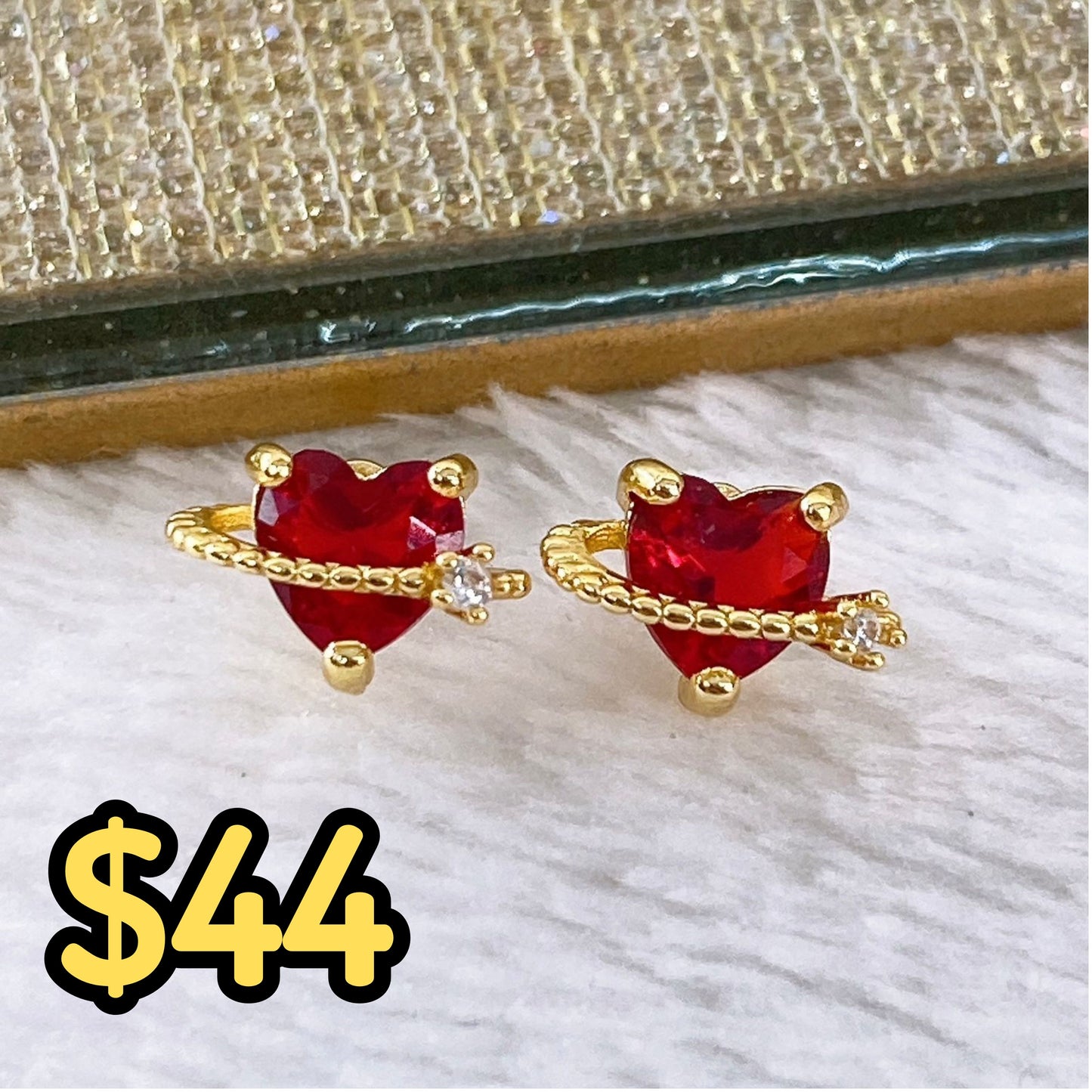 Arete de Chapa de Oro COA1916-3