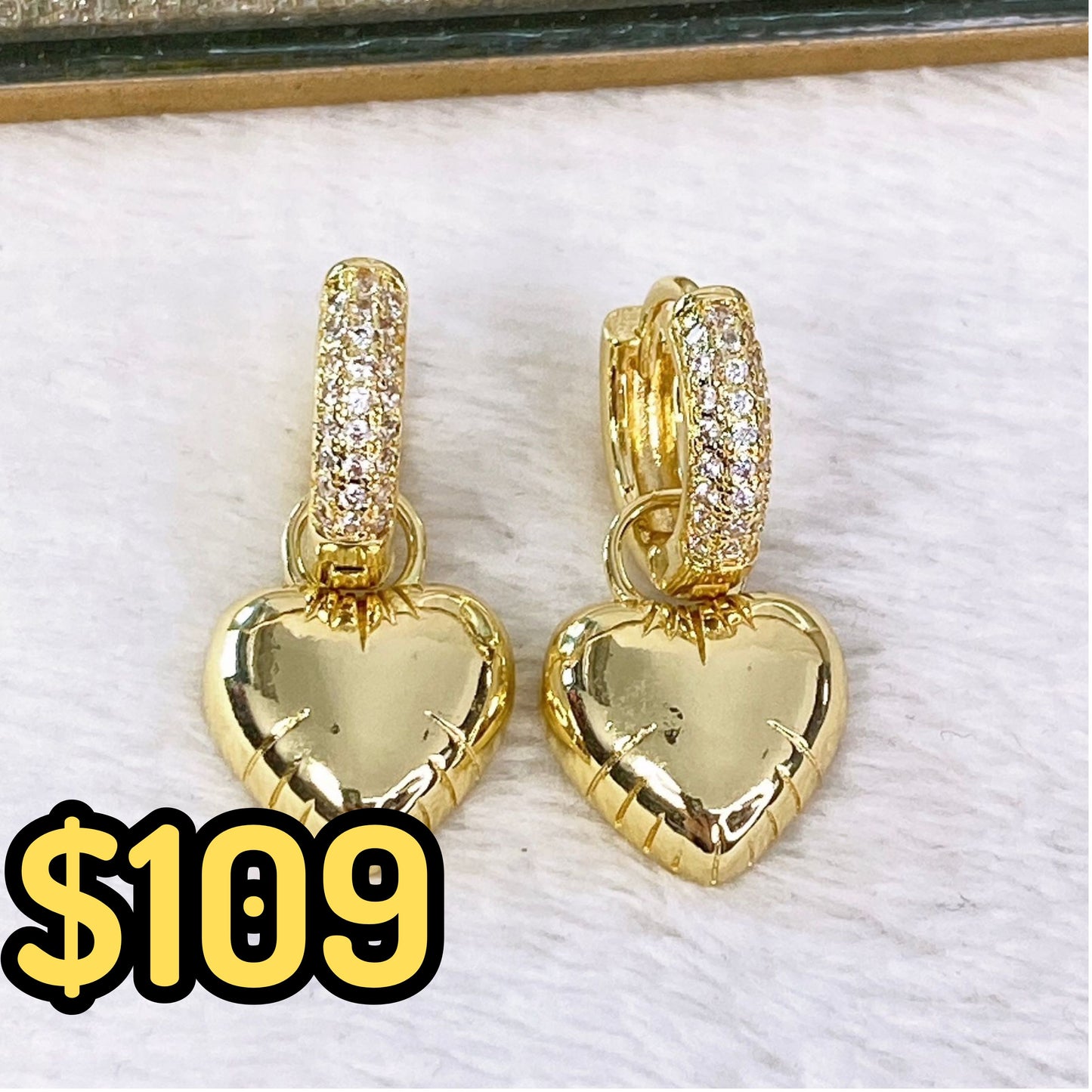 Arete de Chapa de Oro COA1925-1