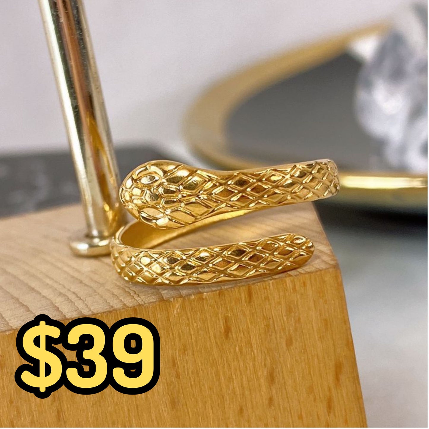 Anillo de Acero Inoxidable Ajustable RAI955-1