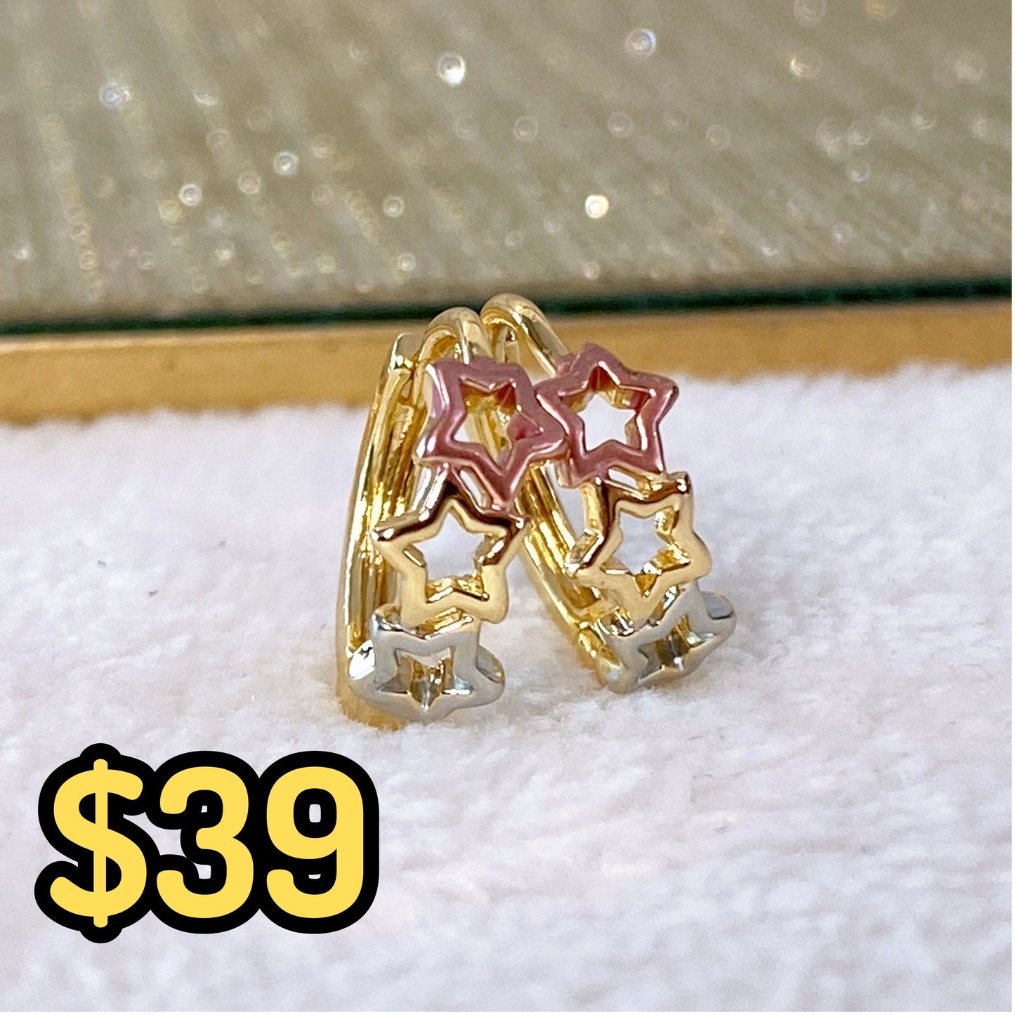Arete Chapa de Oro COA1938-7