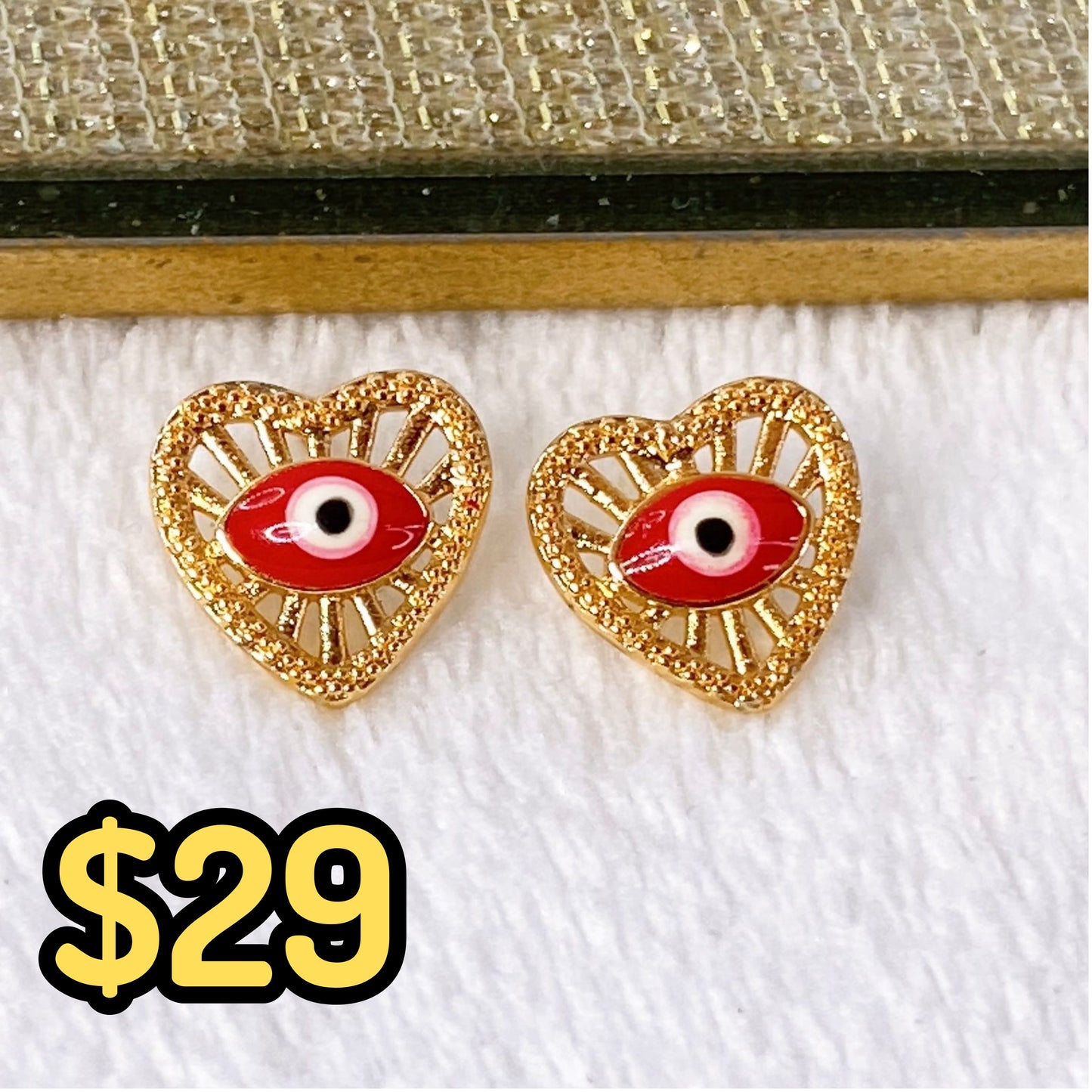 Arete de Chapa de Oro COA1948-2