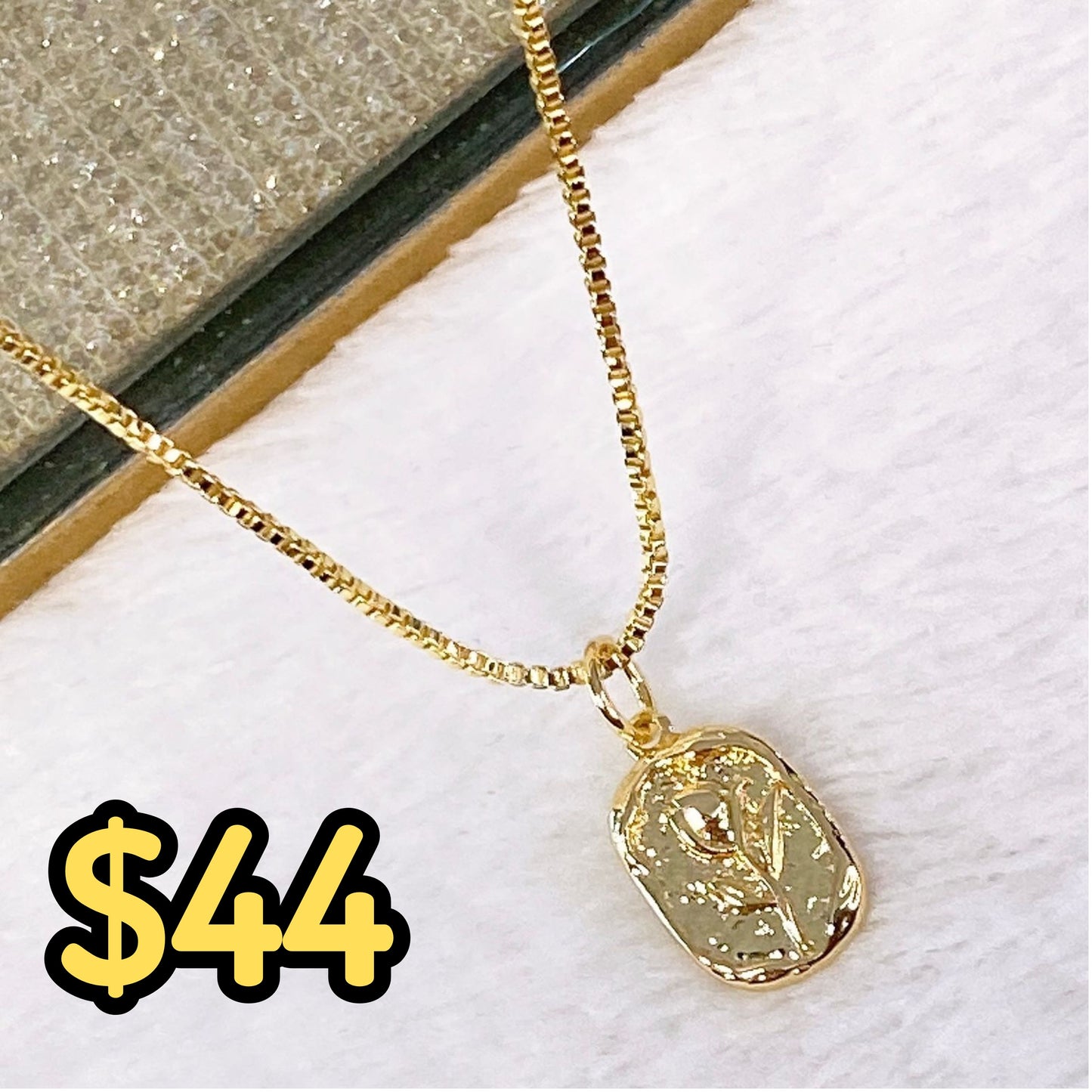 Collar de Chapa de Oro CC2112-1