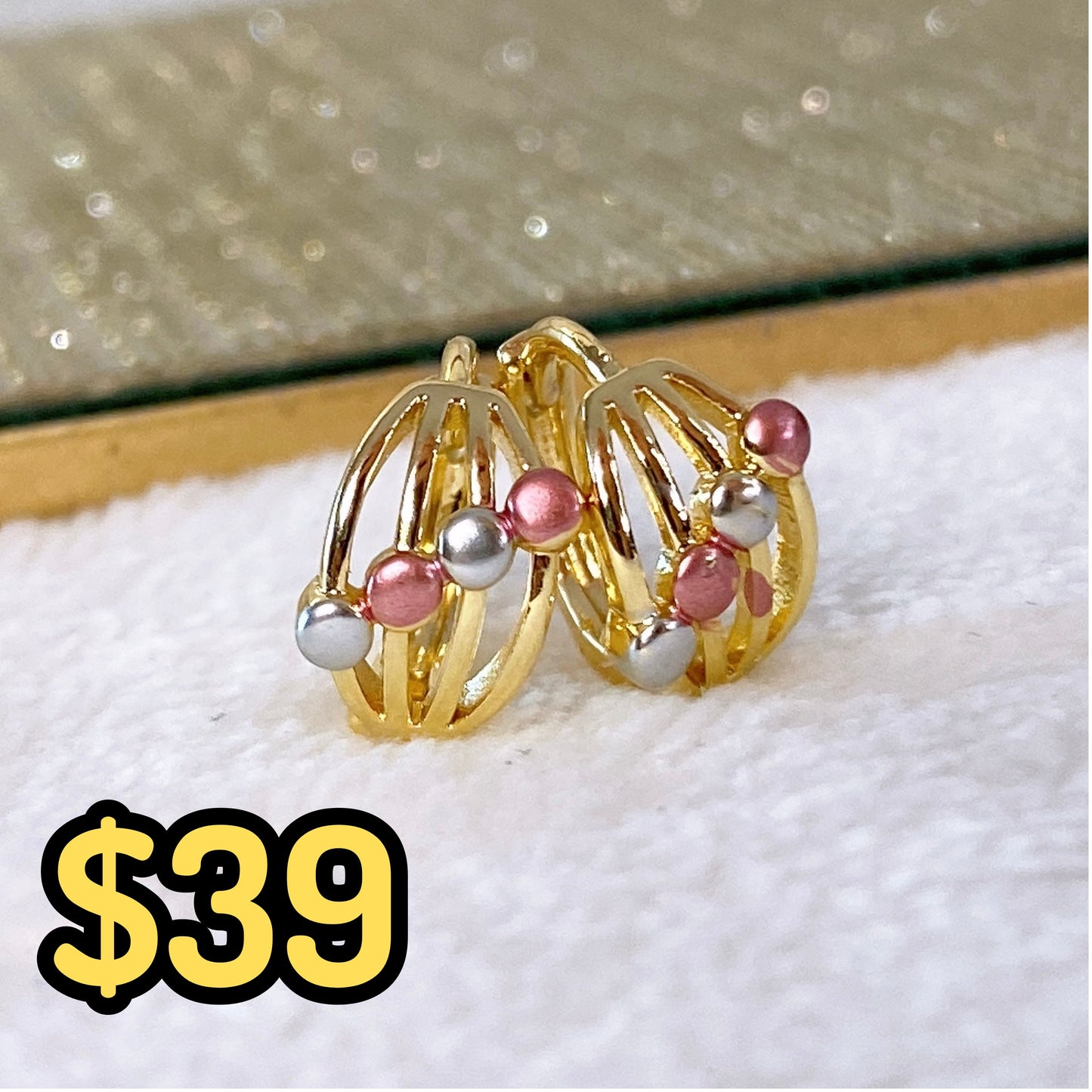 Arete Chapa de Oro COA1938-12