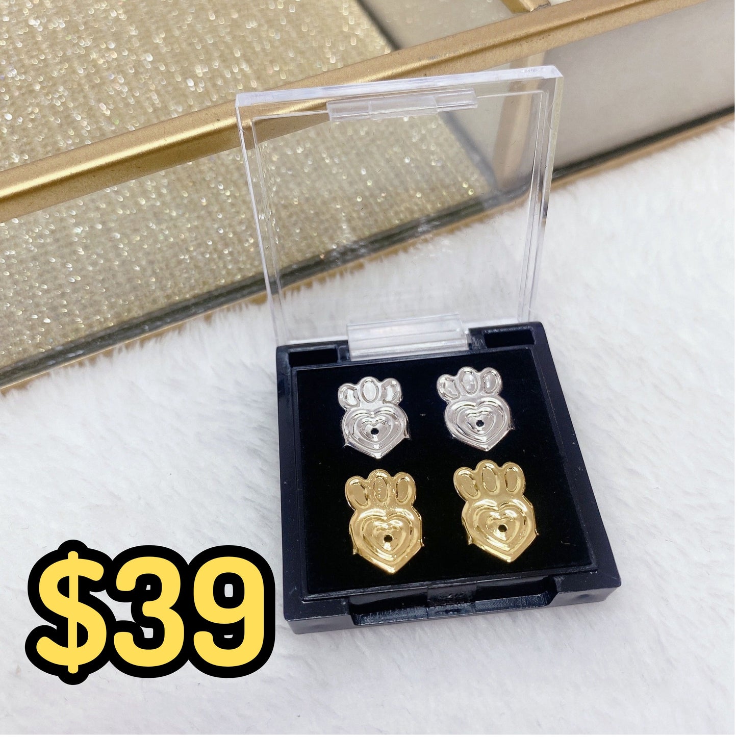 Set de Levantadores para Arete de Chapa de Oro OT115-2