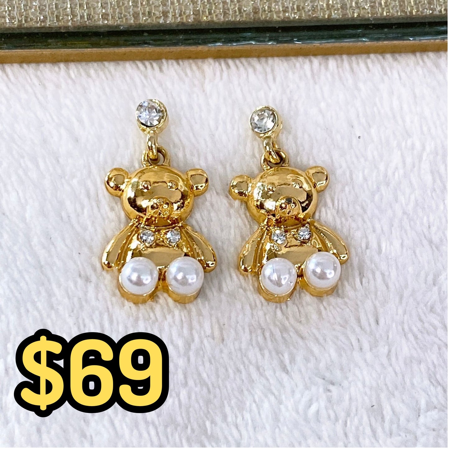 Arete de Chapa de Oro COA1977-1