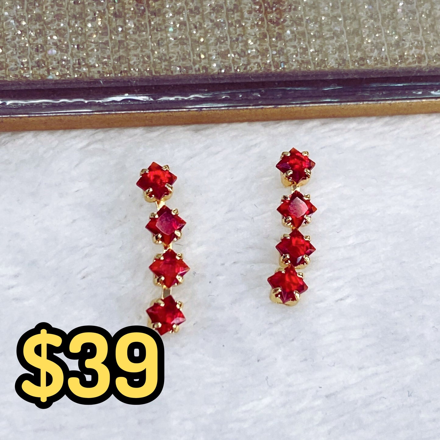 Arete de Chapa de Oro COA2019-4