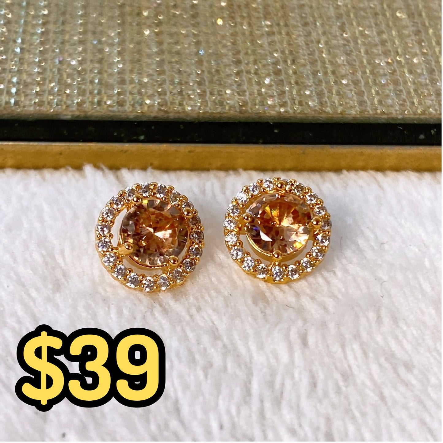 Arete de Chapa de Oro COA1968-1