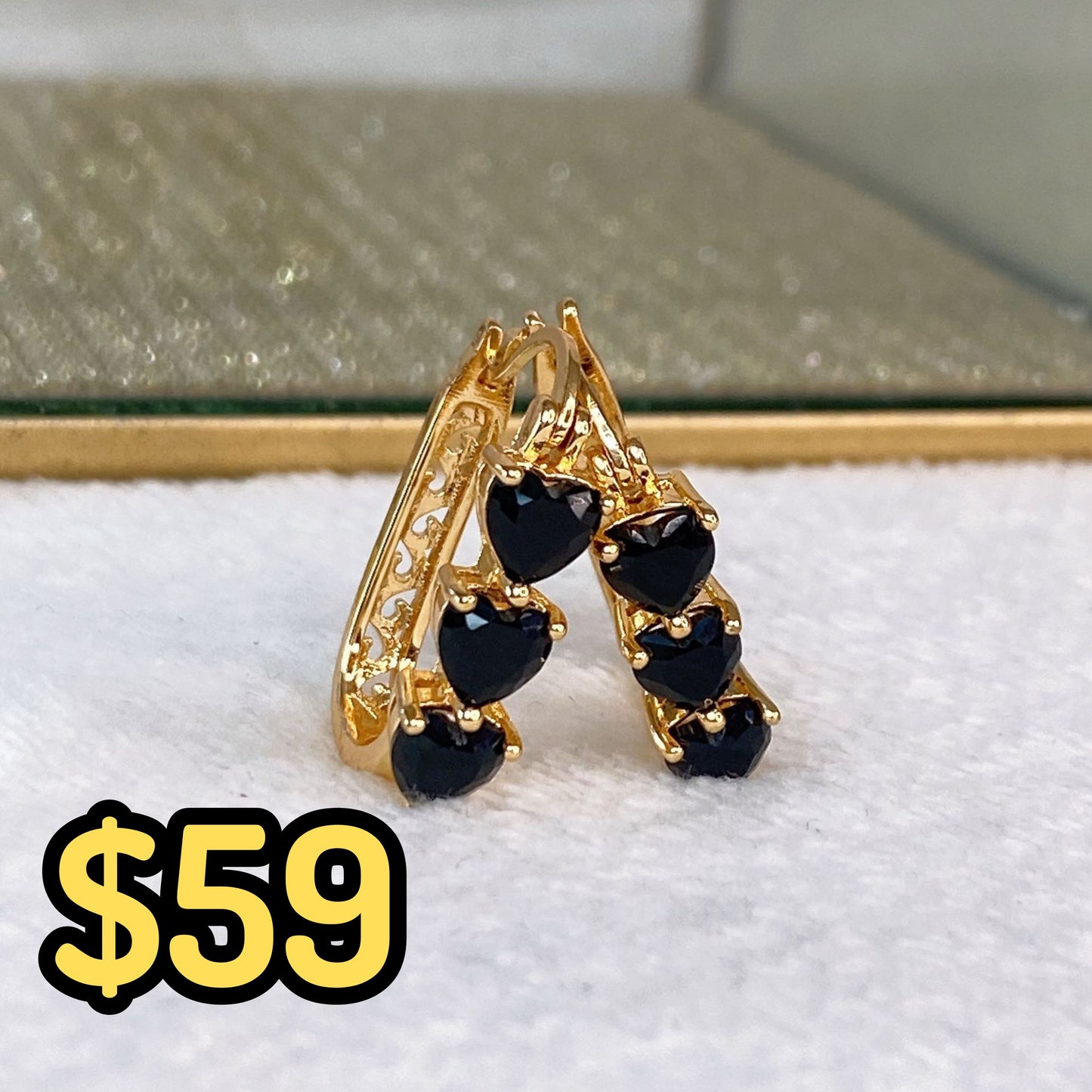 Arete de Chapa de Oro COA2087-2