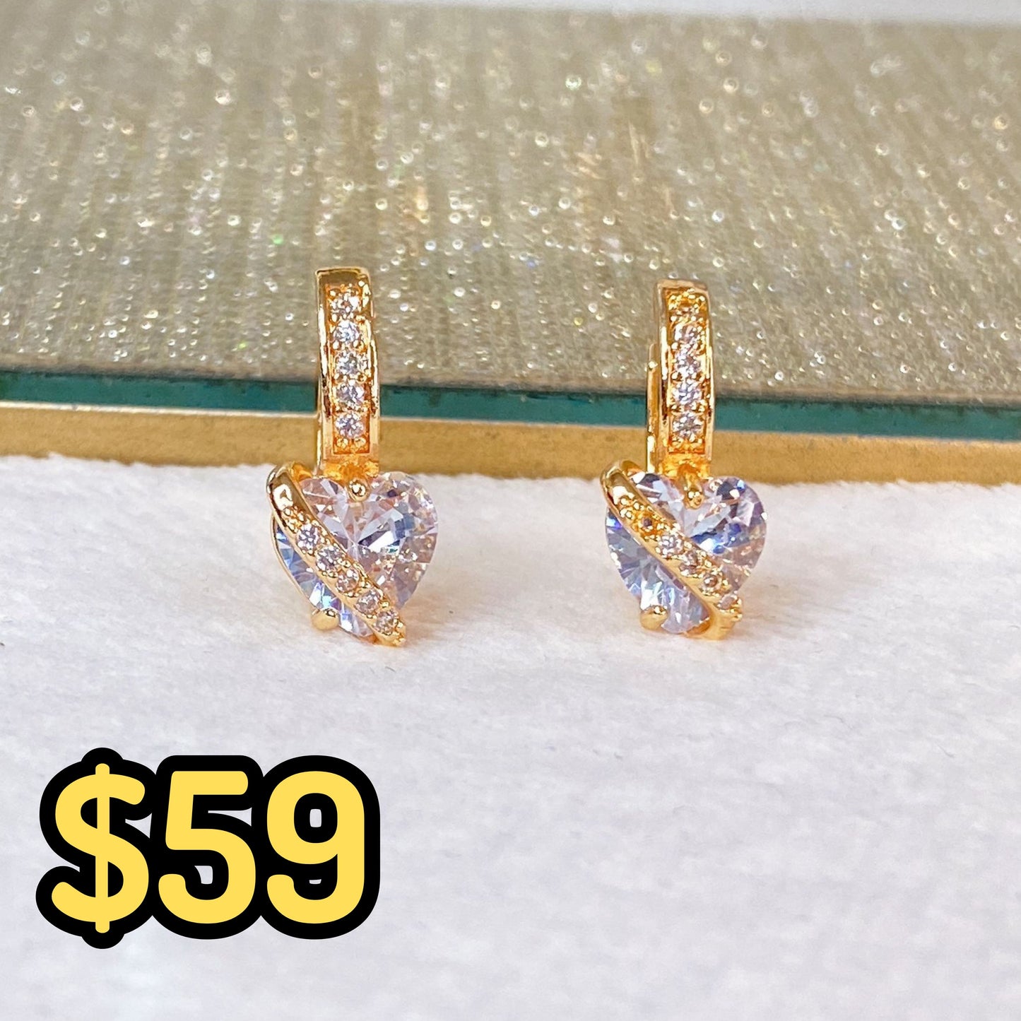 Arete de Chapa de Oro COA2093-1