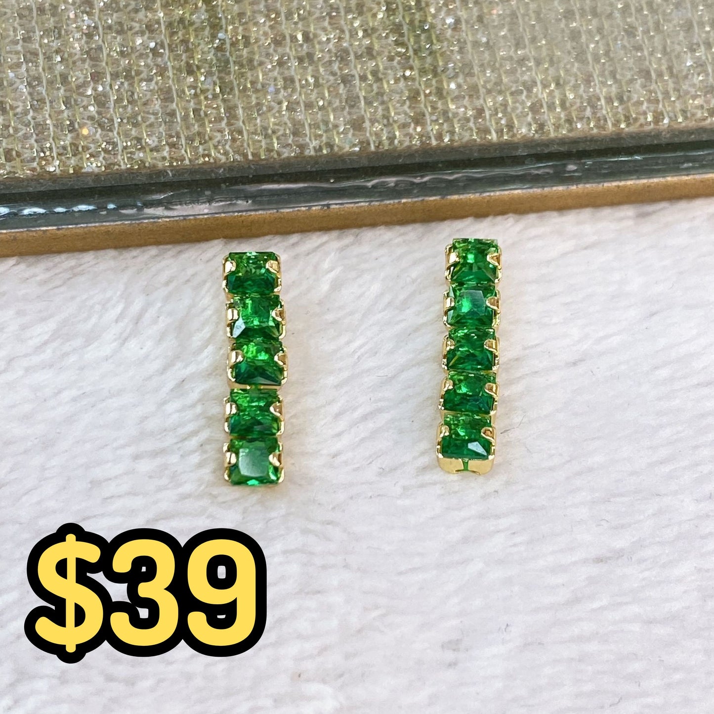 Arete de Chapa de Oro COA2024-3