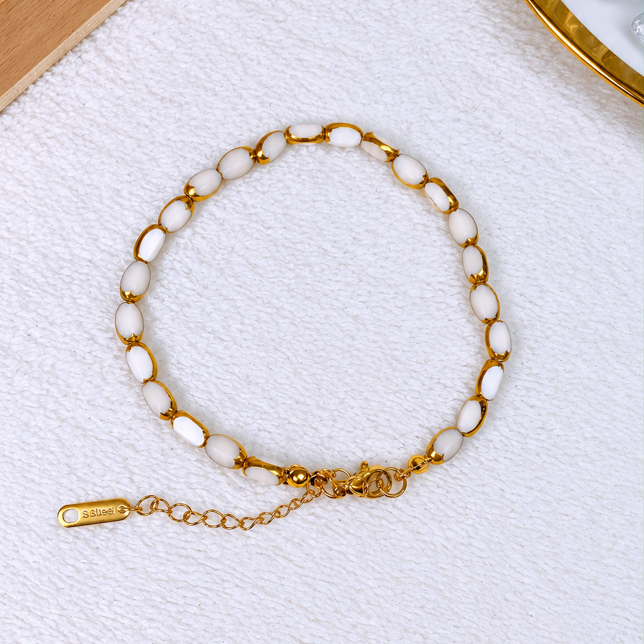 Pulsera de Acero Inoxidable y Cristal PAI1777-5
