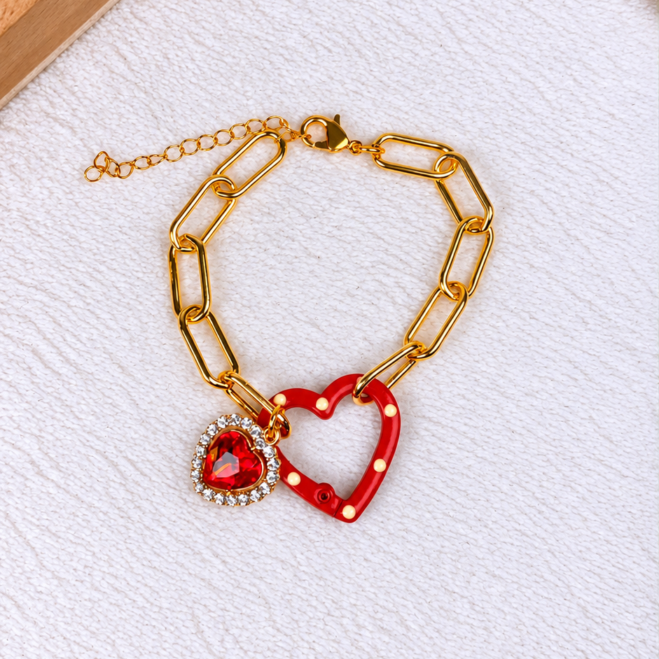 Pulsera de Chapa de oro Con Dije de Bisuteria COP1987-1