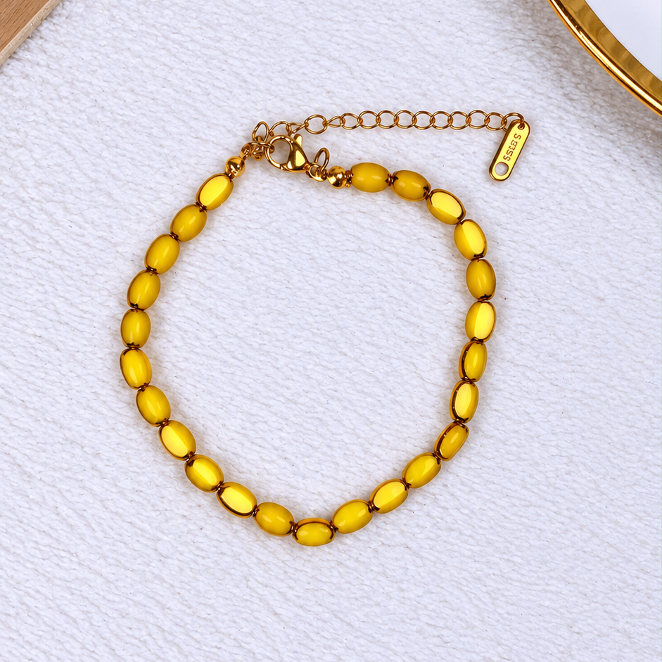 Pulsera de Acero Inoxidable y Cristal PAI1777-3