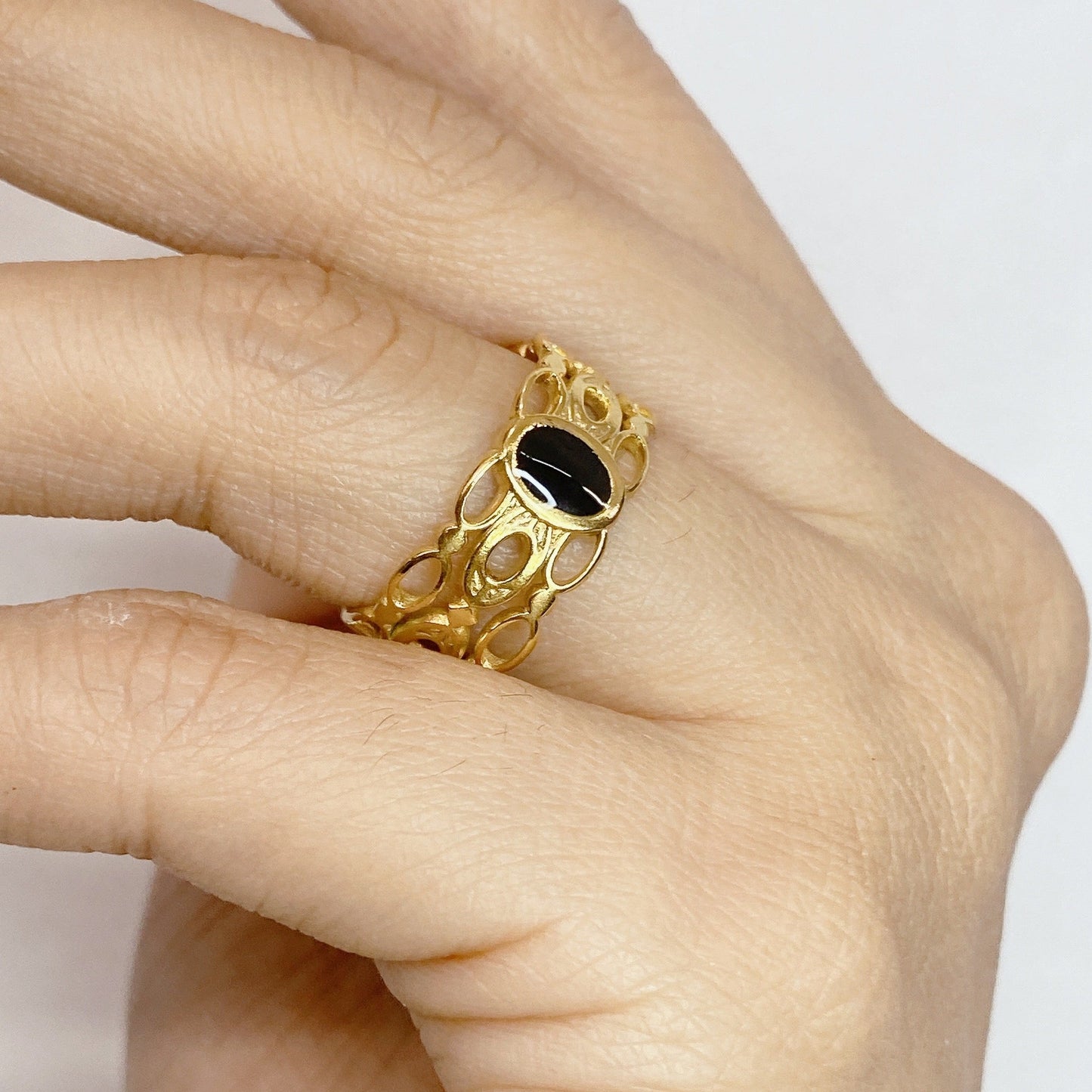 Anillo de Acero Ajustable RAI792-1