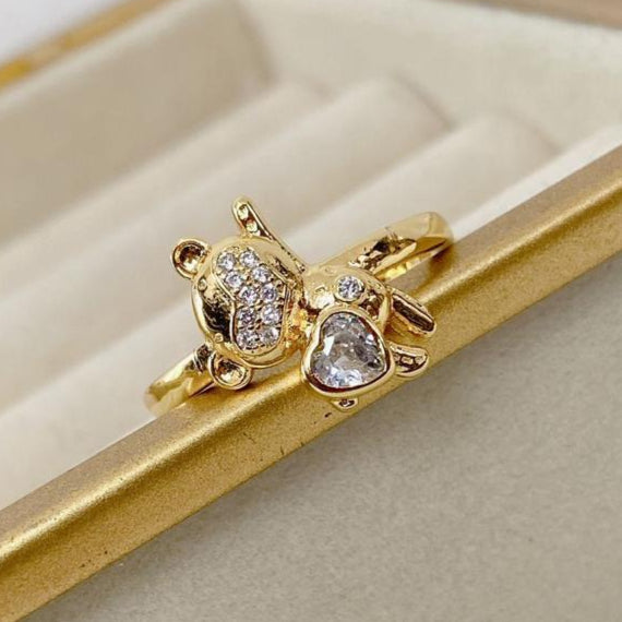 Anillo de Chapa de Oro Ajustable ACO571-3