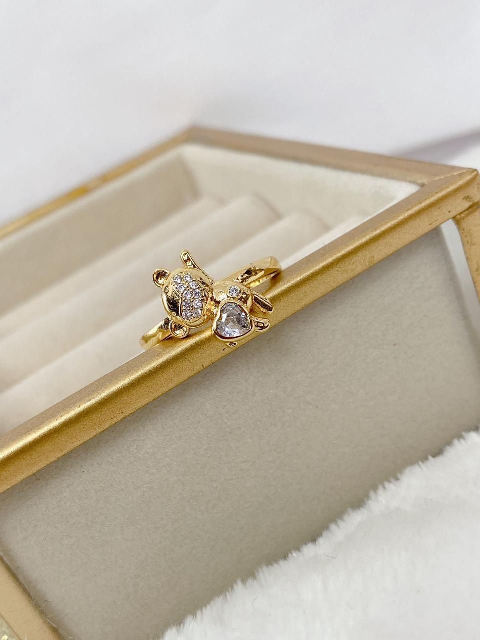Anillo de Chapa de Oro Ajustable ACO571-3