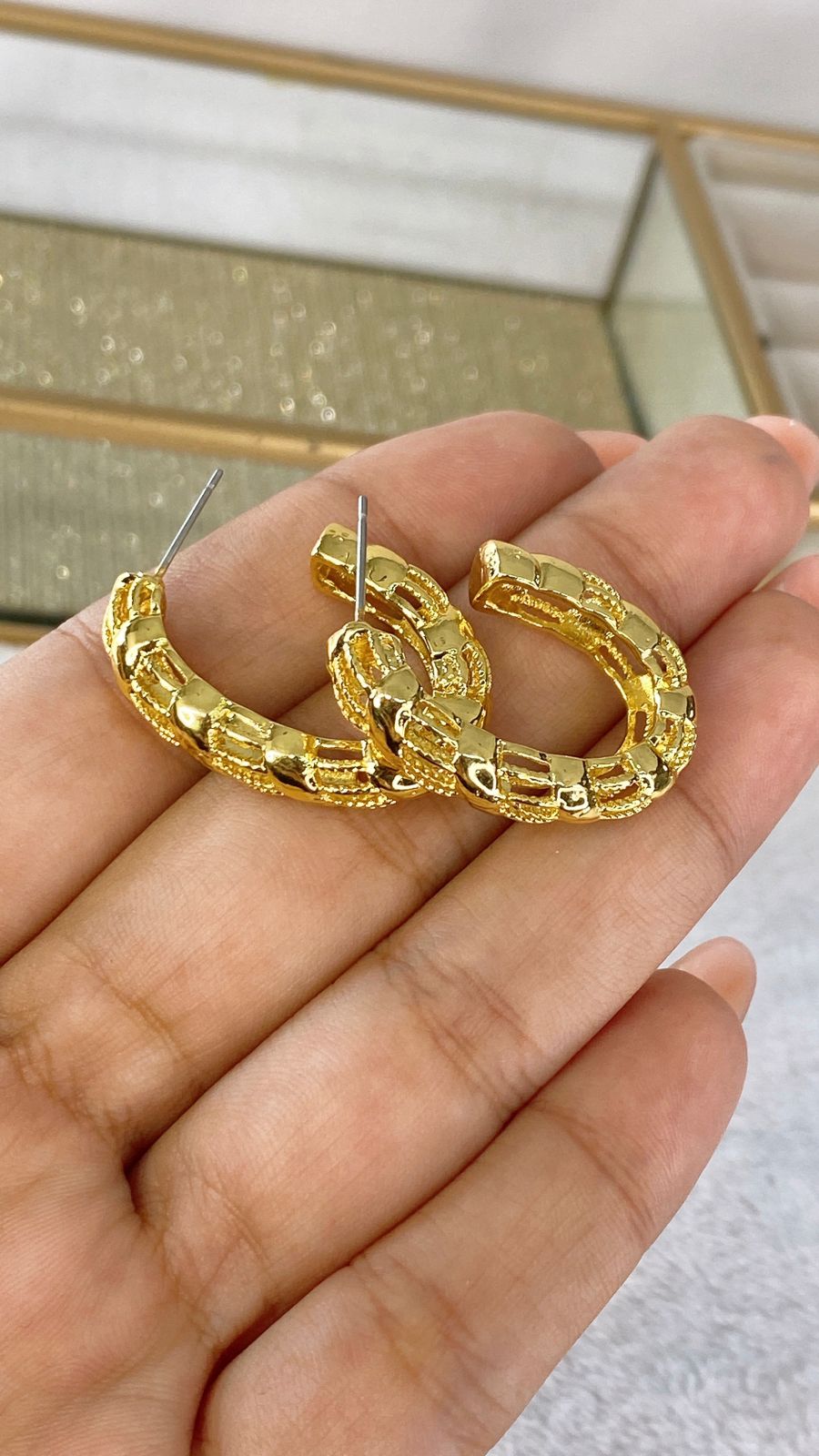 Arracada de Chapa de Oro AAI1795-1