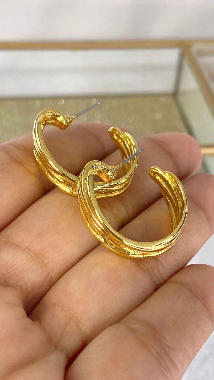 Arracada de Chapa de oro AAI1796-1