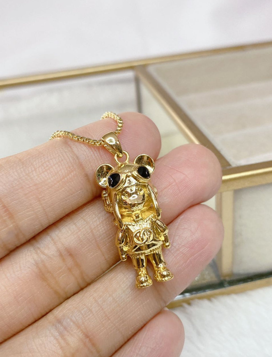 Collar de Chapa de Oro CC2198-1