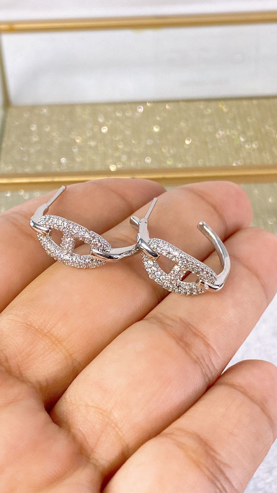 Aretes de Chapa de Oro COA2006-2
