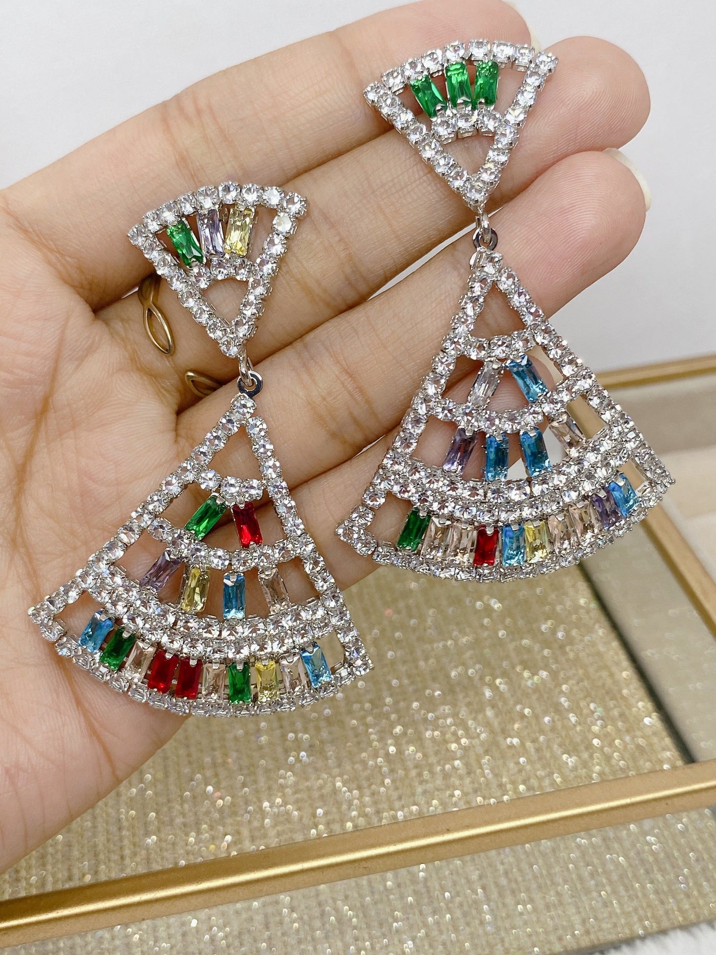 Arete de Fiesta de Bisuteria AB4572-4