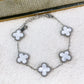 Pulsera de Trebol Grande de Acero Inoxidable PAI1062-2