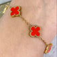 Pulsera de Trebol Grande de Acero Inoxidable PAI1346-3