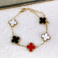 Pulsera de Trebol Grande de Acero Inoxidable PAI1064-1
