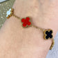Pulsera de Trebol Grande de Acero Inoxidable PAI1064-1