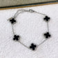 Pulsera de Trebol Mediano de Acero Inoxidable PAI1067-2