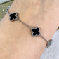 Pulsera de Trebol Mediano de Acero Inoxidable PAI1067-2