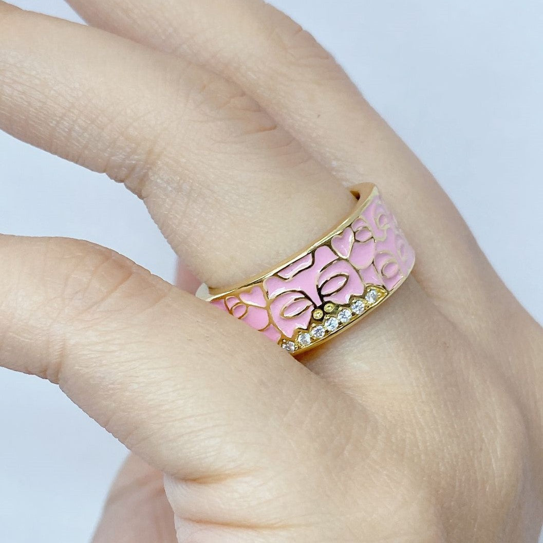 Anillo de Chapa de Oro Ajustable ACO1211-1