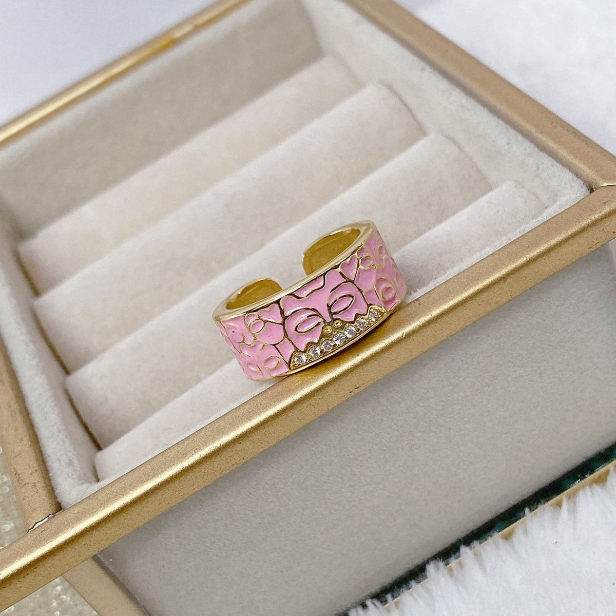 Anillo de Chapa de Oro Ajustable ACO1211-1