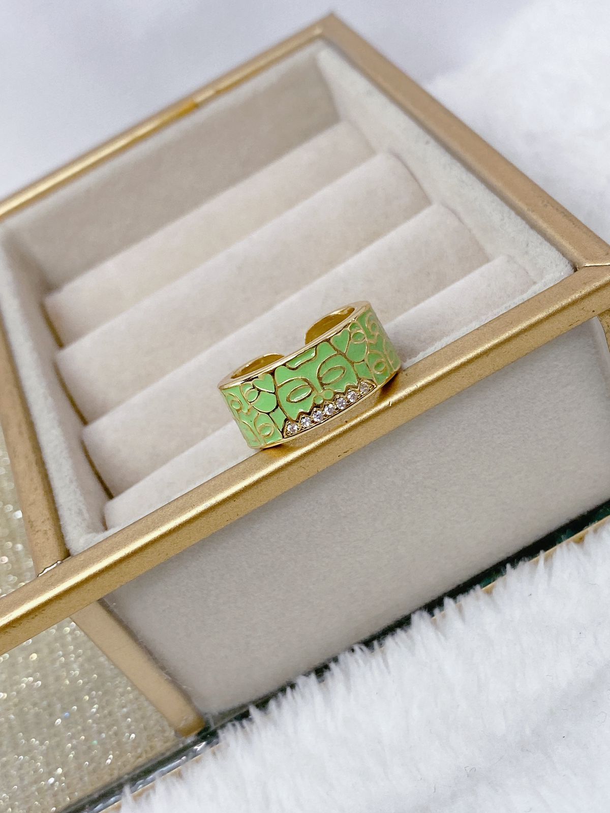 Anillo de Chapa de Oro Ajustable ACO1211-2