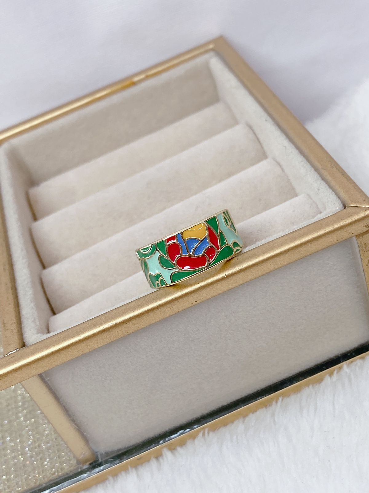 Anillo de Chapa de Oro Ajustable ACO1176-1