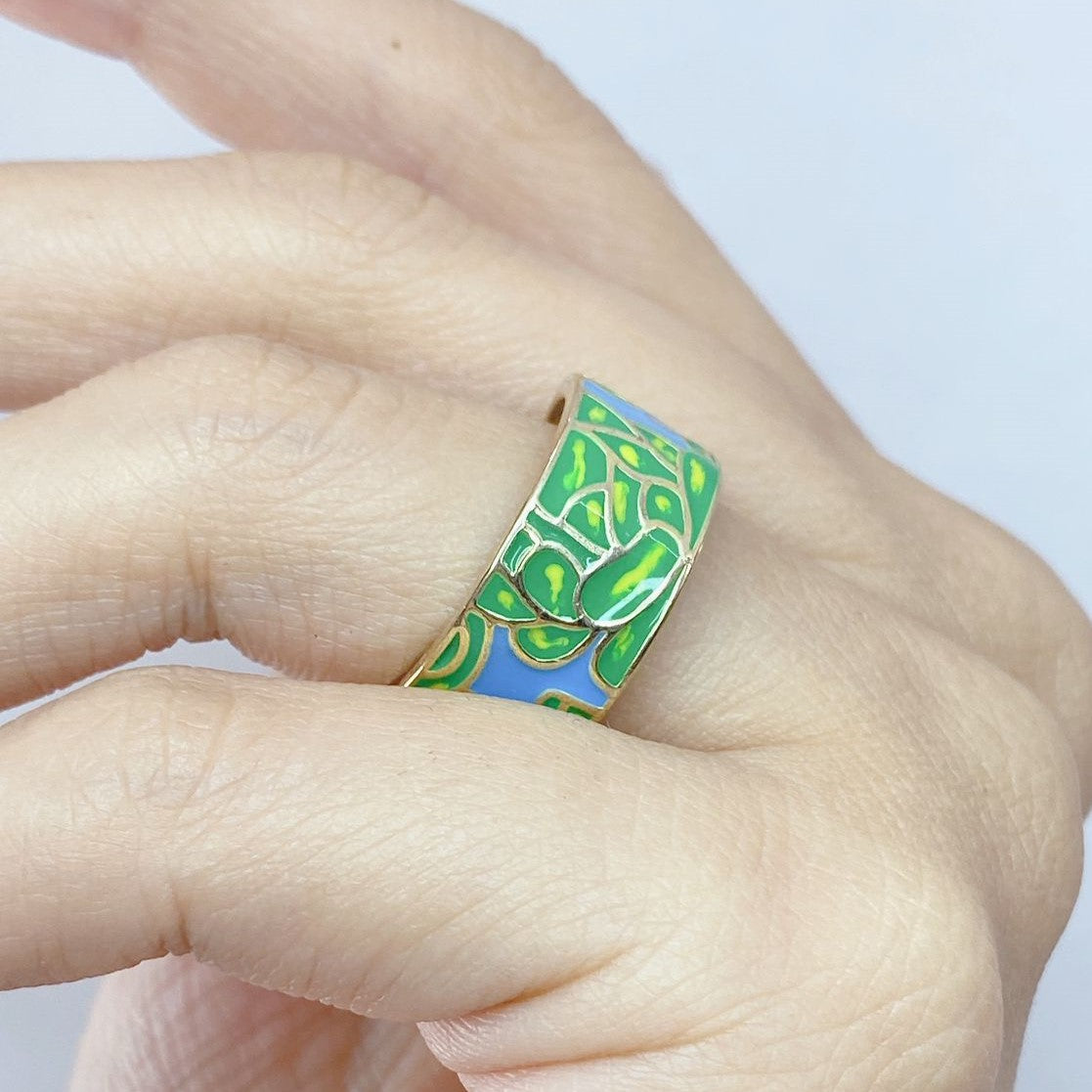 Anillo de Chapa de Oro Ajustable ACO1210-1