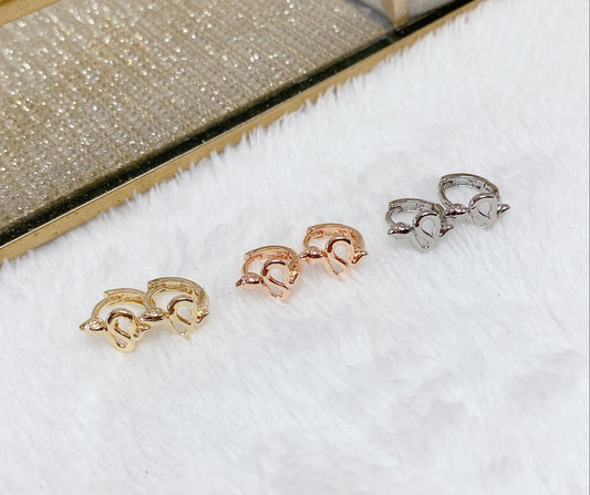 Set de Aretes Chapa de Oro COA1602-4