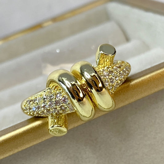 Anillo de Chapa de Oro Ajustable ACO1294-1