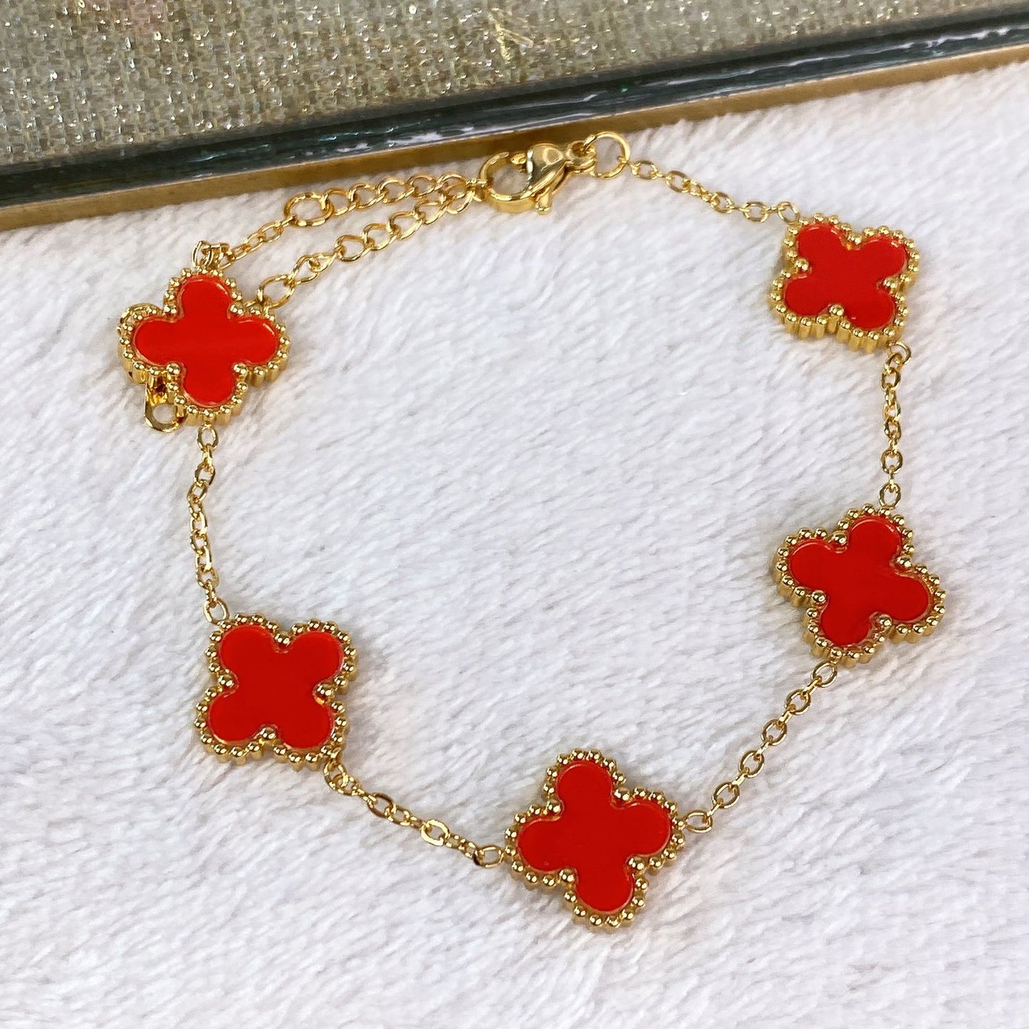 Pulsera de Trebol Grande de Acero Inoxidable PAI1346-3