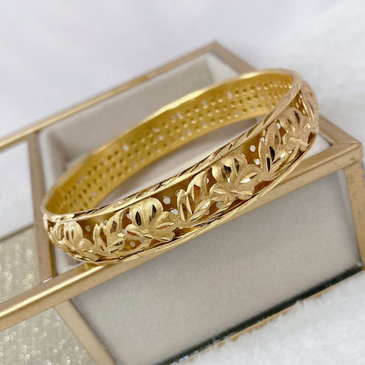 Pulsera de Chapa de Oro (7cm) COP1375-1