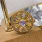 Anillo de Chapa de Oro Giratorio Ajustable ACO1403-1