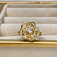 Anillo de Chapa de Oro Giratorio Ajustable ACO1410-1