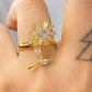 Anillo de Chapa de Oro Giratorio Ajustable ACO1411-1