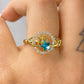 Anillo de Chapa de Oro Giratorio Ajustable ACO1413-1